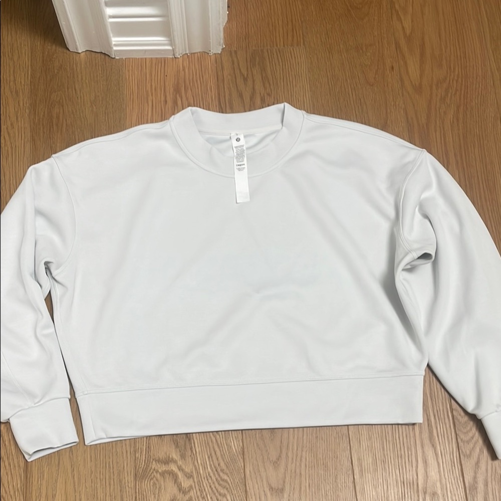 Lululemon Athletica White Crew Neck Sweater
